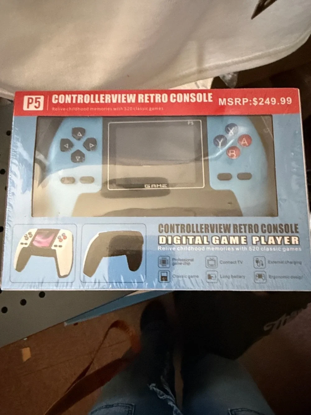 Retro Console Handheld - Blue